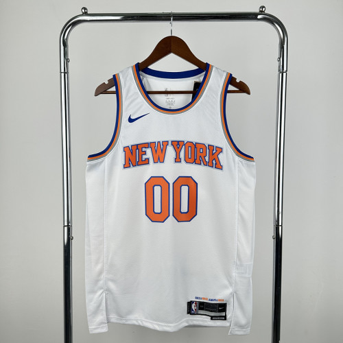 23rd season Knicks White Clarkson NBA Jersey