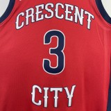 24th season Pelicans Air Force limited number 3 McCollum NBA Jersey