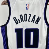 24th season Kings home white No. 10 DeRozan NBA Jersey