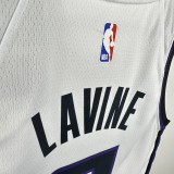 24th season Kings home white No. 8 LaVine NBA Jersey