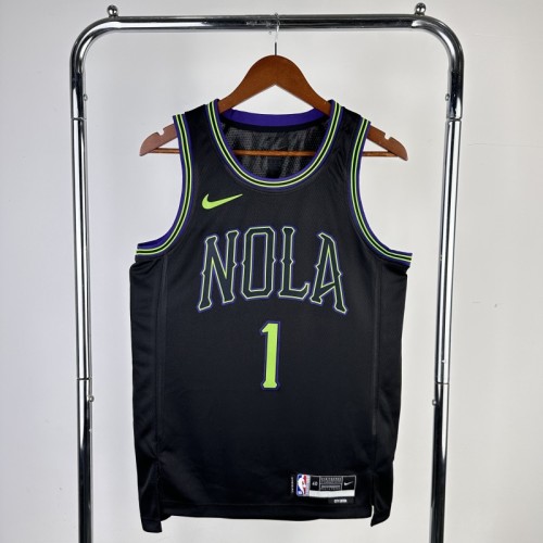 24th season Pelicans City Edition No. 1 Williams NBA Jersey