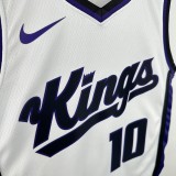 24th season Kings home white No. 10 DeRozan NBA Jersey