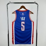 25th season Kings City Edition No. 5 Fox NBA Jersey