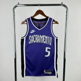 25th season Kings Retro No. 5 Fox NBA Jersey