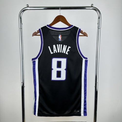24th season Kings away black No. 8 LaVine NBA Jersey
