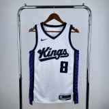 24th season Kings home white No. 8 LaVine NBA Jersey
