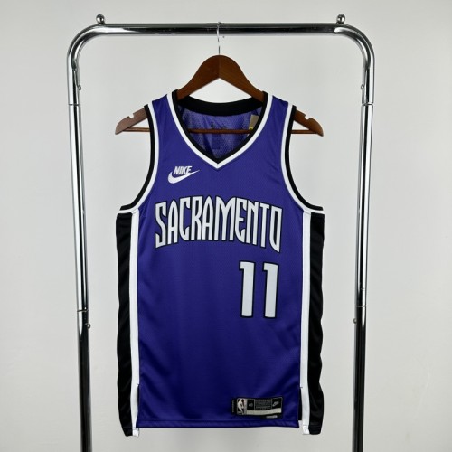 25th season Kings retro No. 11 Sabonis NBA Jersey
