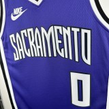 25th season Kings Retro No. 0 Monk NBA Jersey