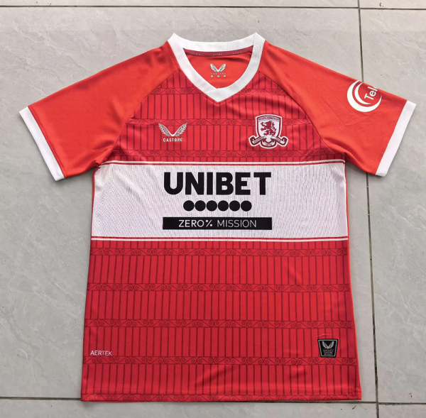 Middlesbrough  2025/26 home soccer jersey