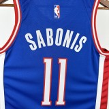 25th season Kings City Edition No. 11 Sabonis NBA Jersey