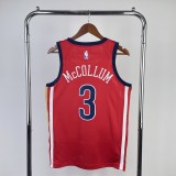 24th season Pelicans Air Force limited number 3 McCollum NBA Jersey