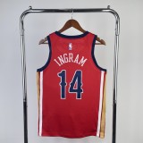 24th season Pelicans Flyers limited edition No. 14 Ingram NBA Jersey