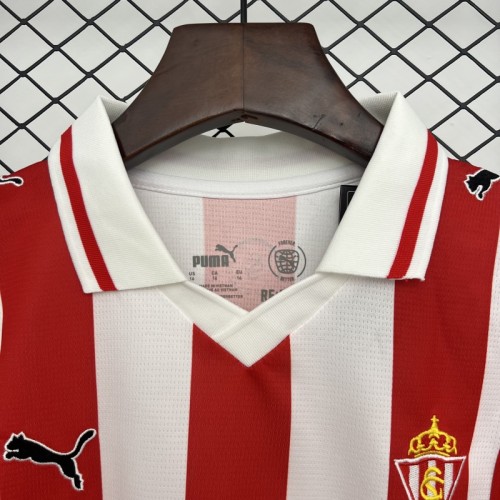 Sporting de Gijon 2025/26 Home Kids Kit