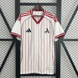 Arsenal 2025/26 White baseball  Jersey