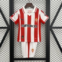 Sporting de Gijon 2025/26 Home Kids Kit