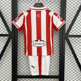 Sporting de Gijon 2025/26 Home Kids Kit