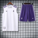 Real Madrid 2025/26 White and Purple vest suit