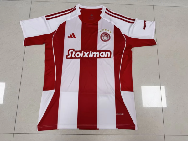 Olympiacos  2025/26 Home Soccer Jersey  S-XXL
