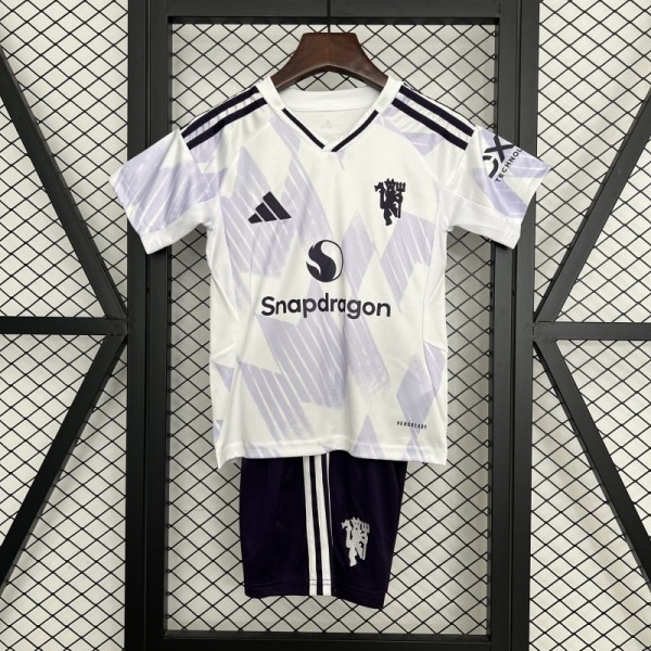 Manchester united 2025/26 away Kids Kit