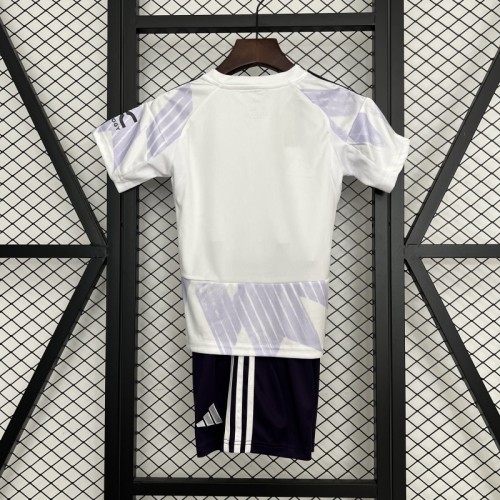 Manchester united 2025/26 away Kids Kit