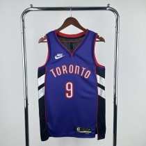 25th season Raptors retro No. 9 Barrett NBA Jersey