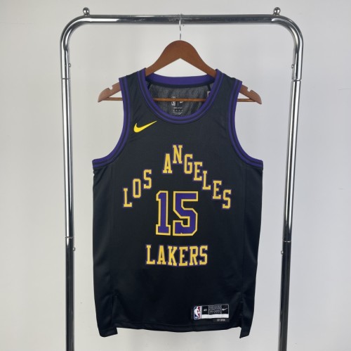 26th season Lakers City Edition No. 15 Rivers NBA Jersey