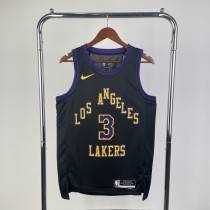 26th season Lakers City Edition No. 3 Davis NBA Jersey