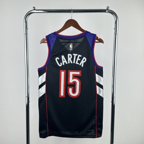25th season Raptors retro No. 15 Carter NBA Jersey