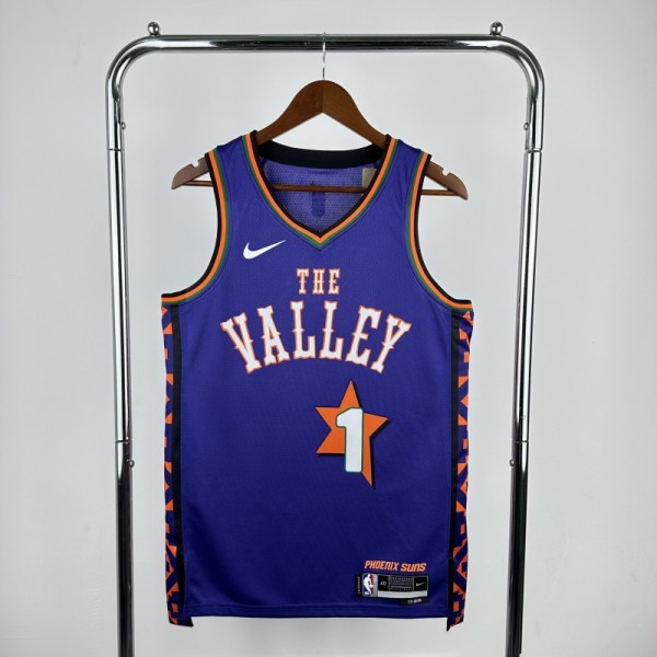 25th season Suns City Edition No. 1 Booker NBA Jersey