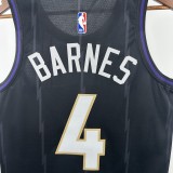 25th season Raptors City Edition No. 4 Barnes NBA Jersey