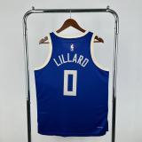 25th season Bucks City Edition No. 0 Lillard NBA Jersey