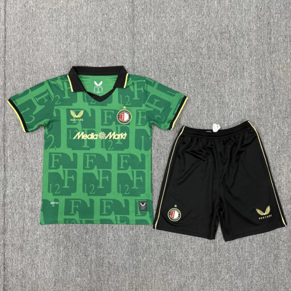 Feyenoord  2025/26 fourth  away kids kit  size 16-28