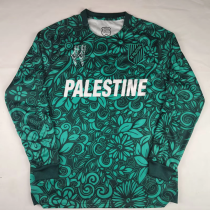 Palestino CD 2025/26 Green Long Sleeve soccer jersey size S-2XL