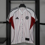 River Plate 2025/26 White baseball  Jersey