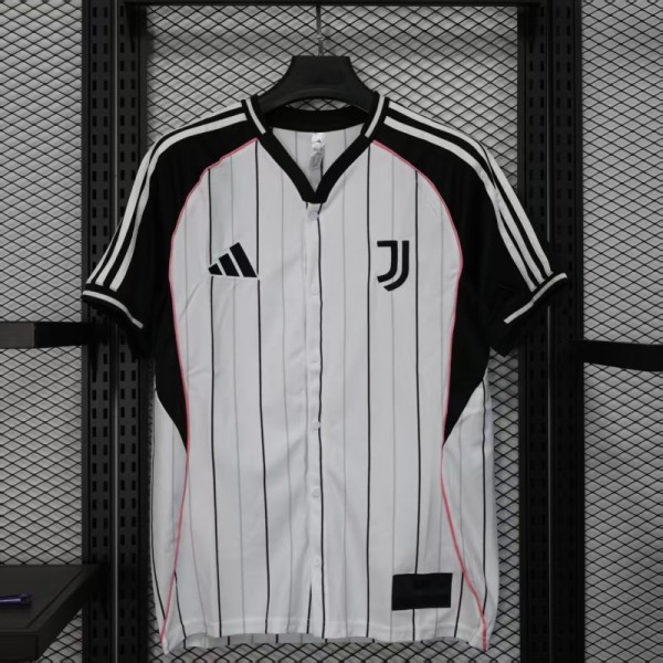 Juventus 2025/26 White baseball  Jersey
