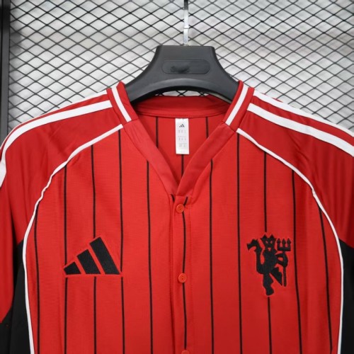 Manchester united  2025/26 red baseball  Jersey
