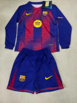 Barcelona 2025/26 home Long Sleeve  Kids Kit