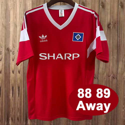 Retro1988/89  Hamburger SV  away soccer jersey