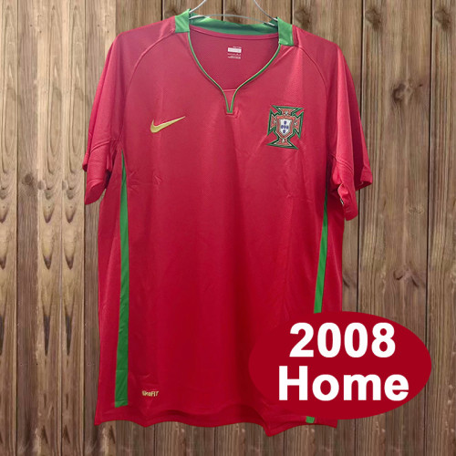 Retro Portugal 2008 home soccer jerseys