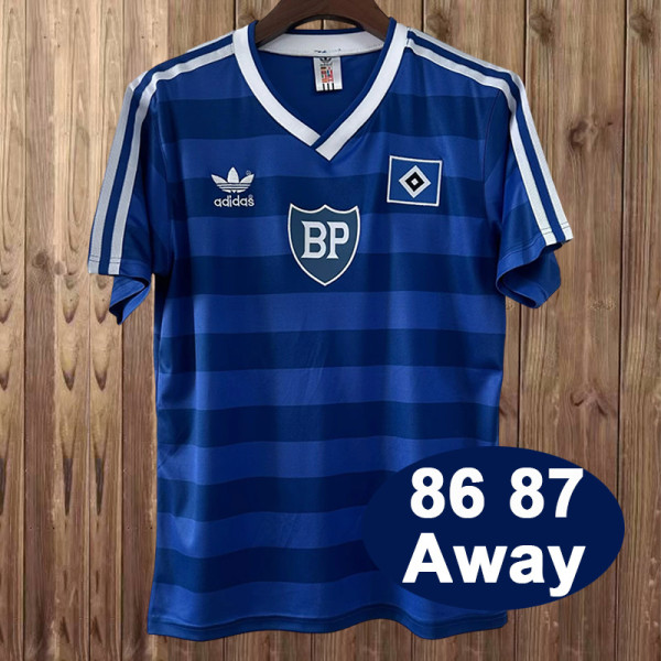 Retro1986/87  Hamburger SV  away soccer jersey