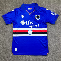 Sampdoria 2025/26 home soccer jersey size S-2XL