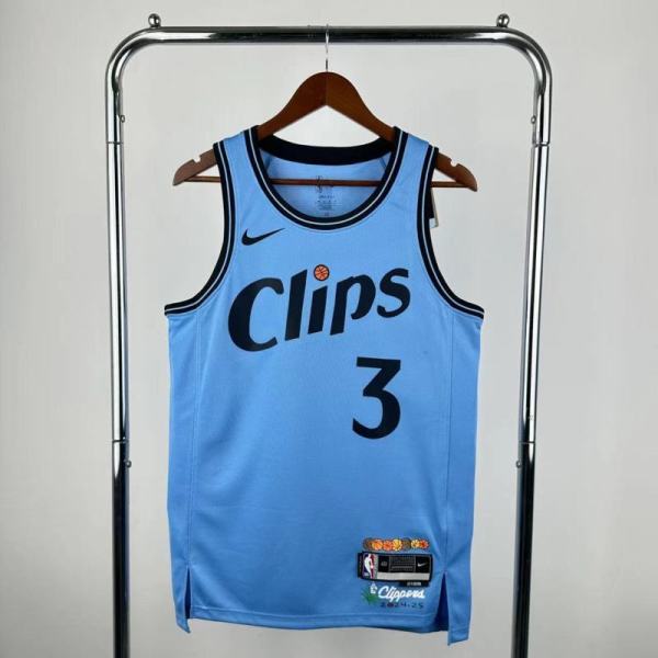 25th season Clippers City Edition No. 3 Paul NBA Jersey