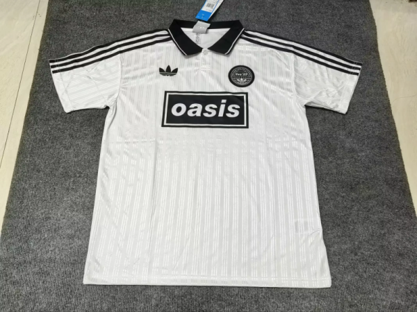 2025/26 AD x Oasis Tour Jacquard white with black font 25 Jersey