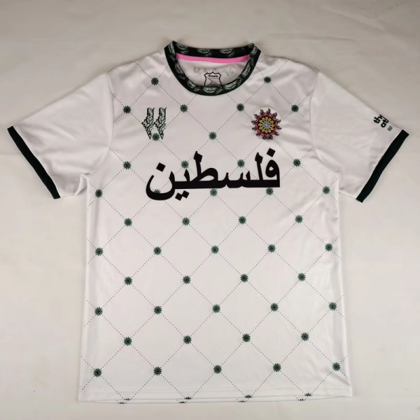 CD Palestino 2025/26 special version white green soccer jersey