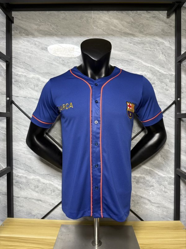 Barcelona 2025/26 Blue  baseball  Jersey