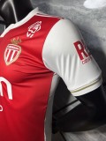 Monaco 2025/26  home player version soccer jersey size S-2XL with sponsor