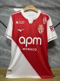 Monaco 2025/26  home player version soccer jersey size S-2XL with sponsor