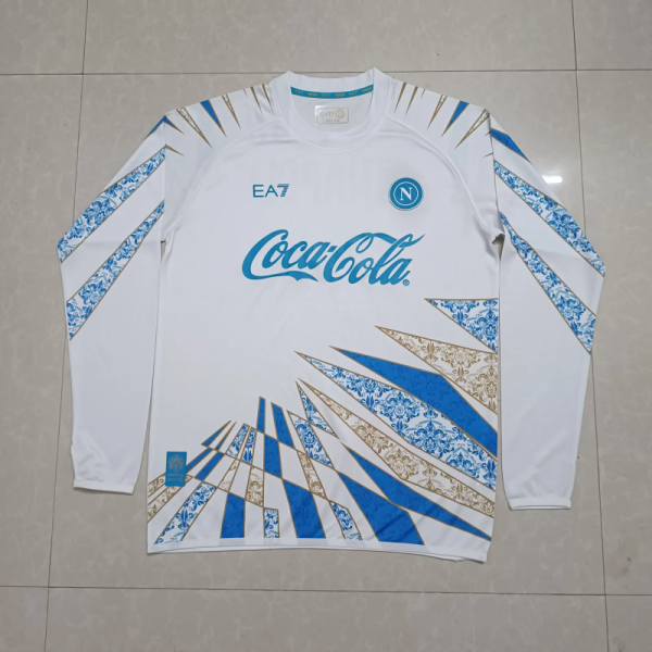 Napoli 2025/26 White Long Sleeve training Jersey
