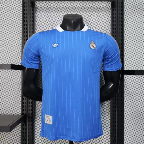 Real Madrid 2025/26 Blue Retro Model Player Edition Jersey