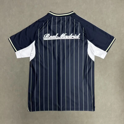 Real Madrid 2025/26 Blue  baseball  Jersey